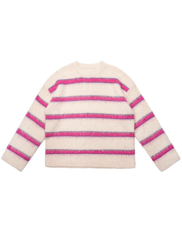 Striped Fur Sweater