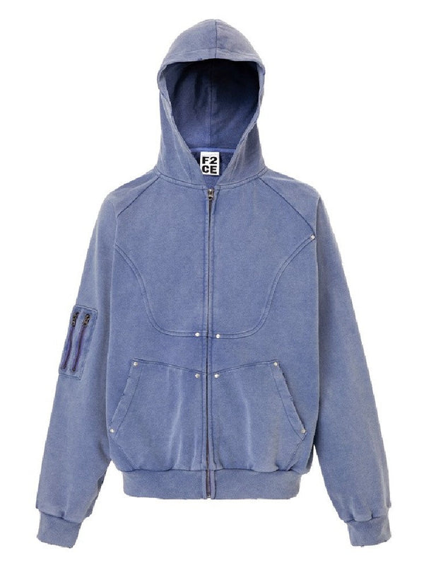 Structure Zip Up Hoodie