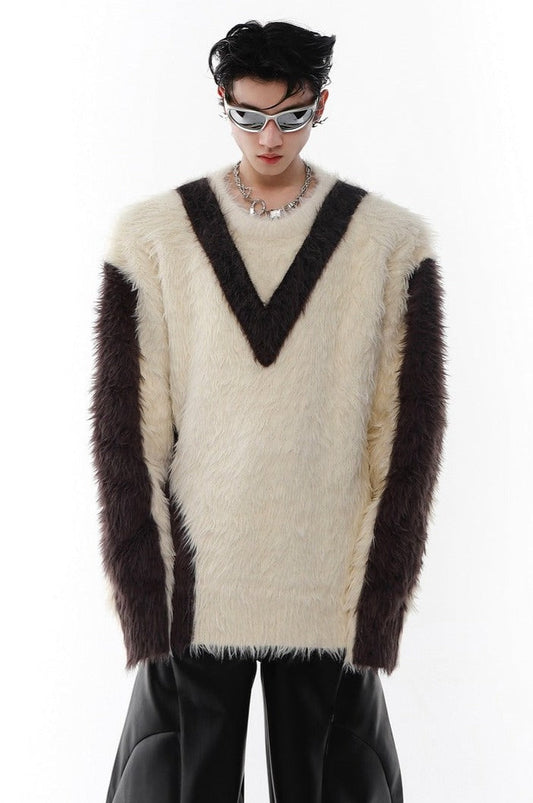 Irregular Mohair Sweater