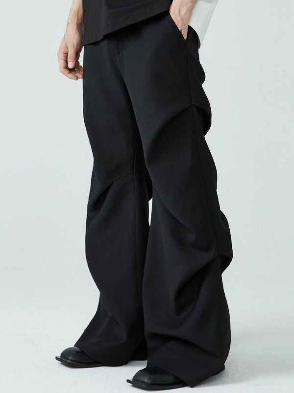 Pleated Loose Suit Trousers