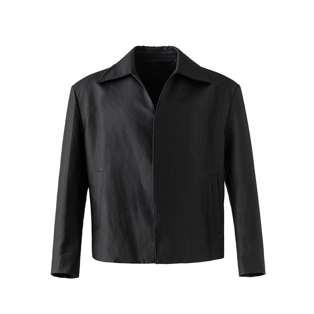 Basic PU Leather Jacket