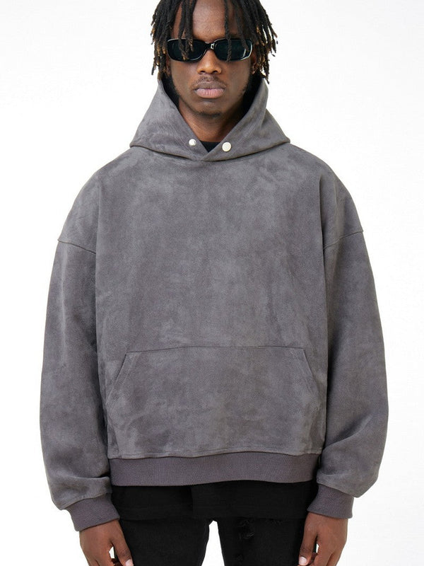 Suede Loose Hoodie
