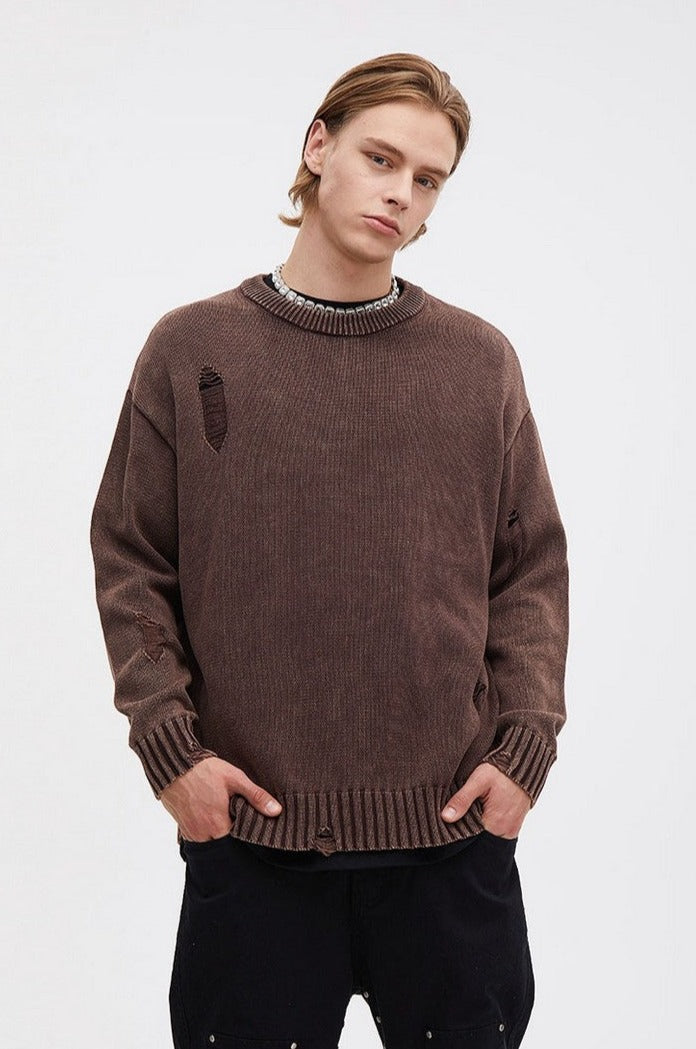 Korean Damaged Sweater