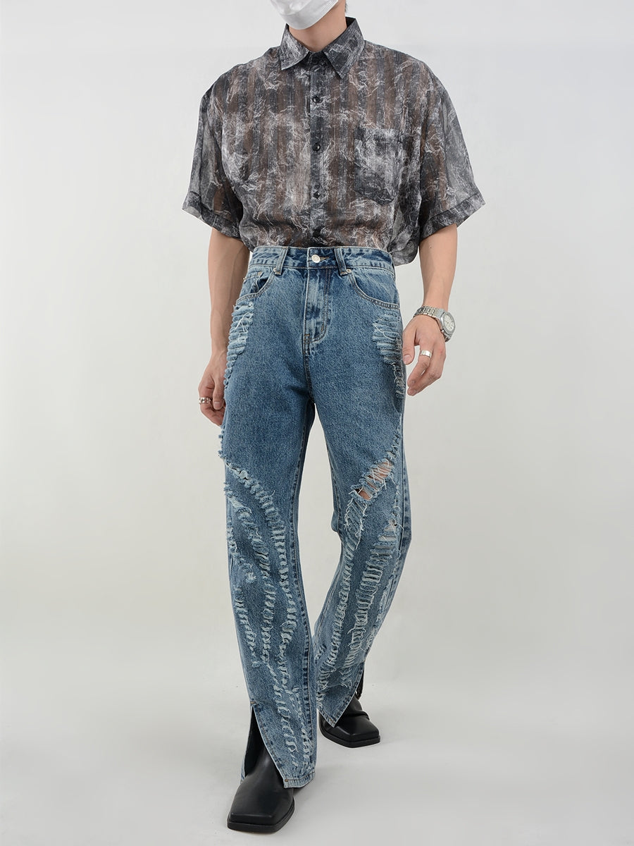 Rippled Wave Jeans - ASRO