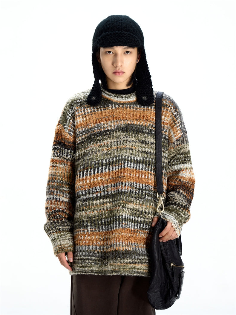 Streetwear Fuzzy Knit Sweater