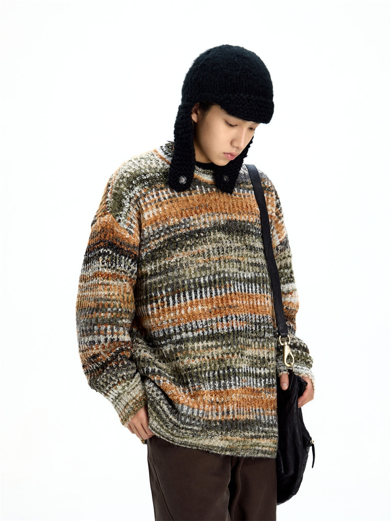 Streetwear Fuzzy Knit Sweater