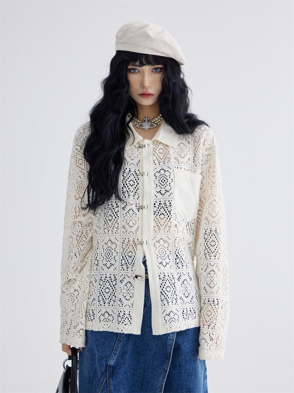 Lace Long Sleeve Shirt