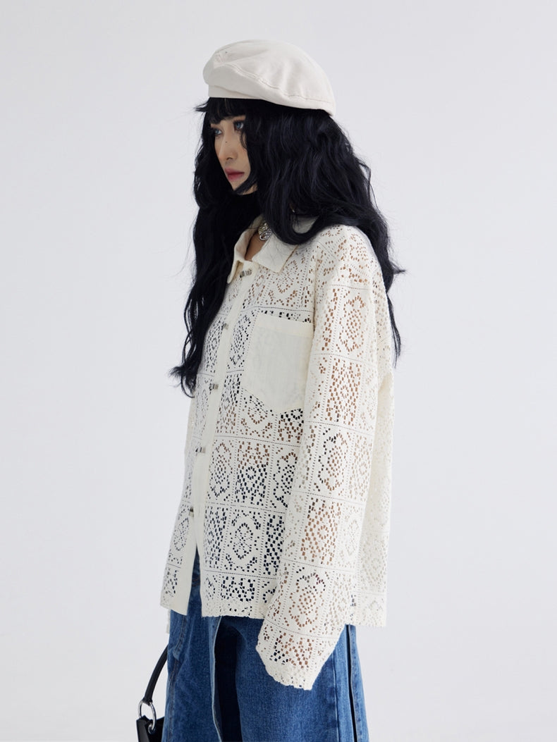 Lace Long Sleeve Shirt