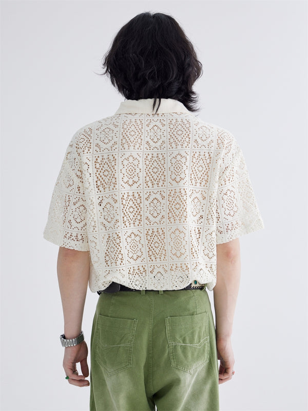 Lace Short Sleeve Shirt