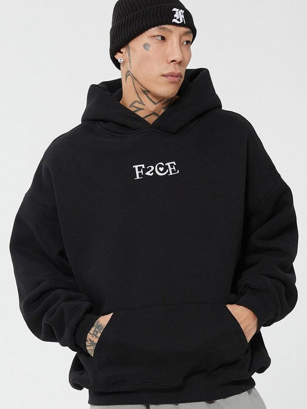 Foam Print Logo Hoodie