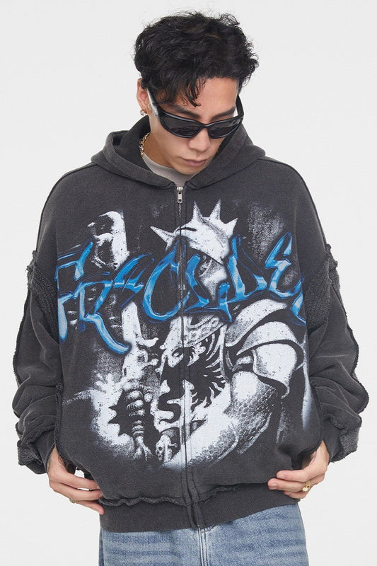 Graffiti Zip Hoodie