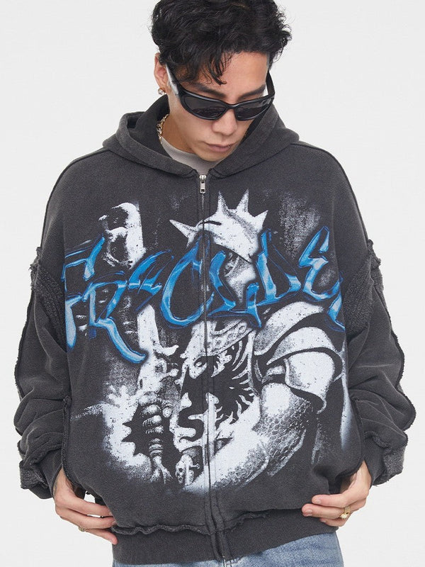 Graffiti Zip Hoodie