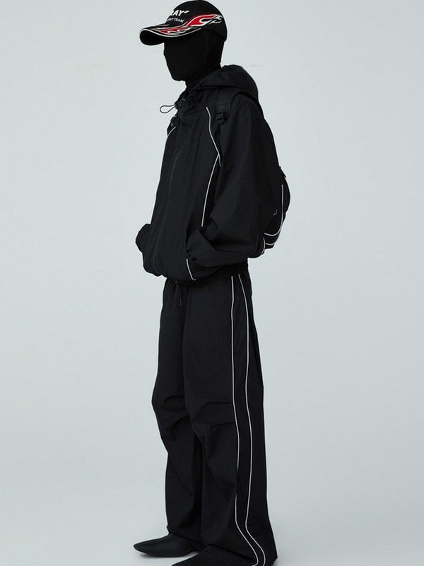 Reflective Oversized Track Jacket