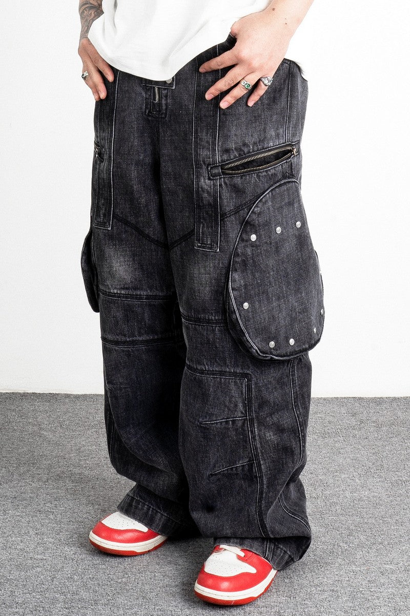 Oversized Cargo Denim