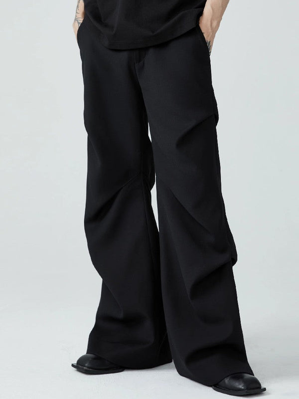 Pleated Loose Suit Trousers