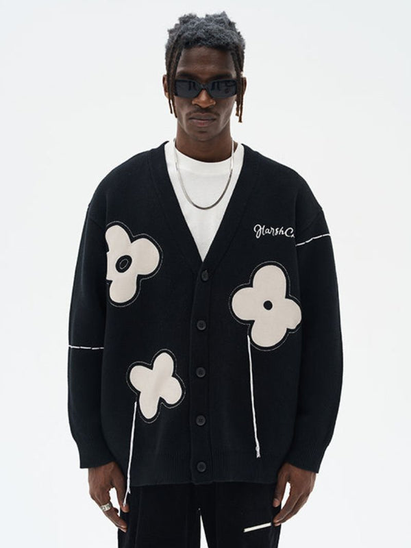 Le Flowers Knitted Cardigan
