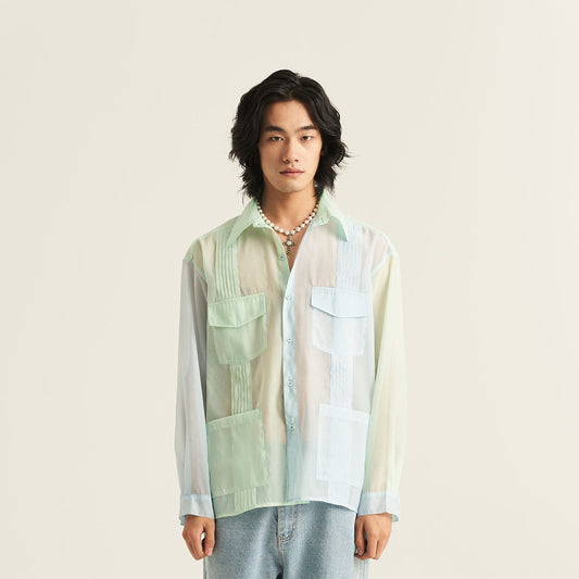 Woven Semi-Sheer Shirt