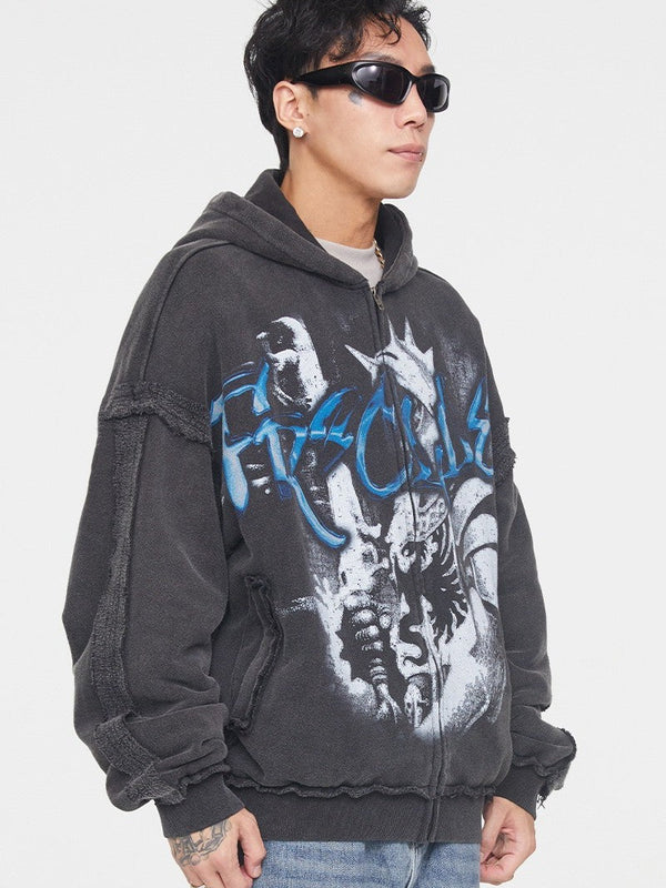 Graffiti Zip Hoodie