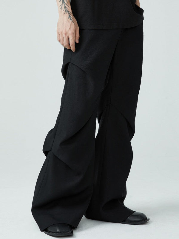 Pleated Loose Suit Trousers