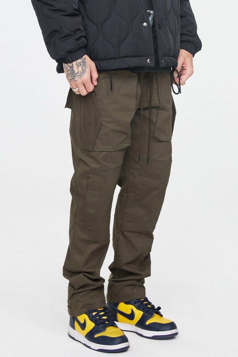 Multi Pocket Straight Trousers