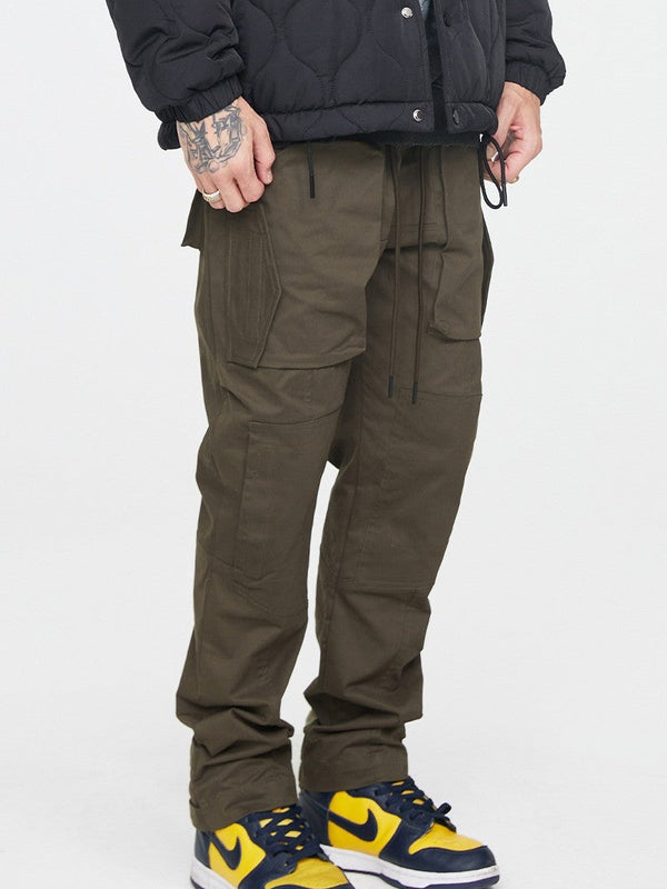 Multi Pocket Straight Trousers
