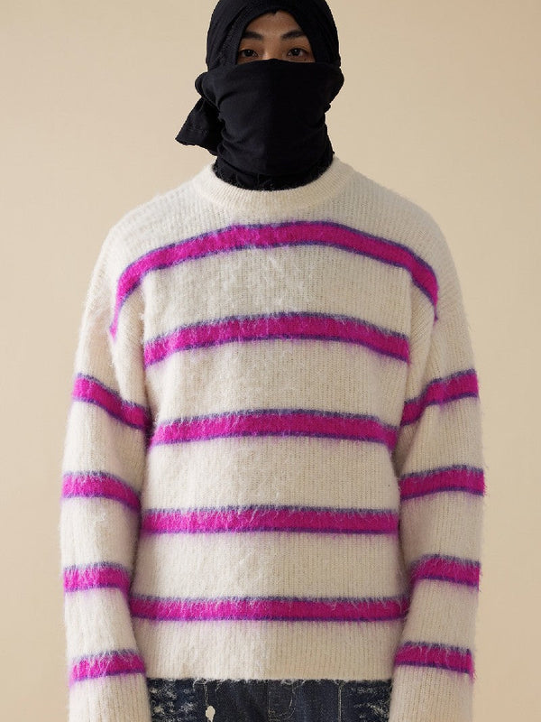 Striped Fur Sweater