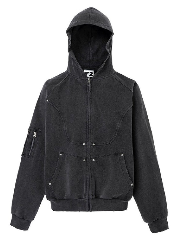 Structure Zip Up Hoodie