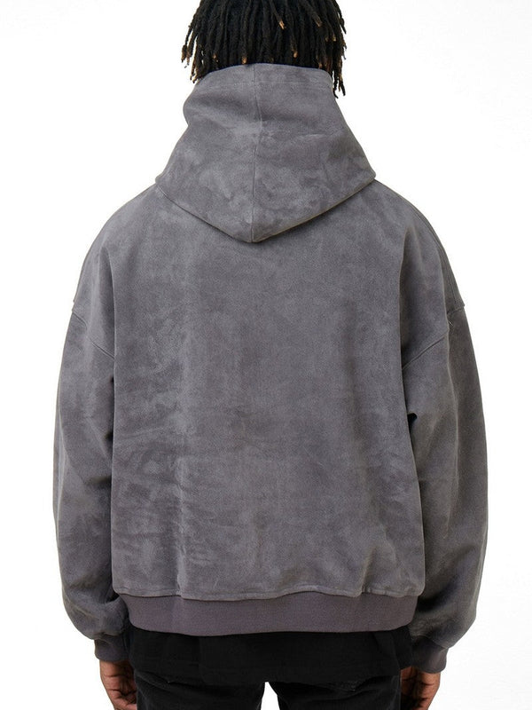 Suede Loose Hoodie