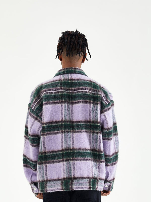 Mohair Plaid Jacket