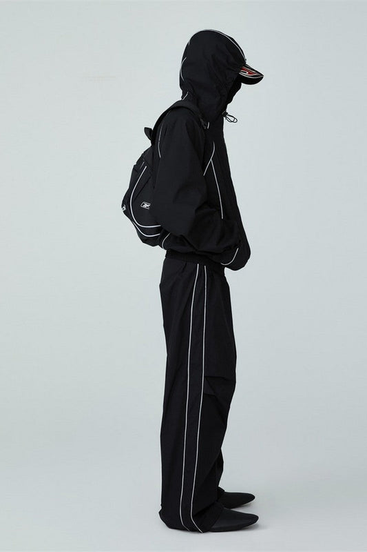 Reflective Oversized Track Jacket