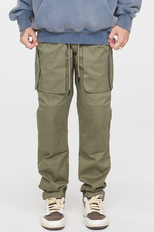 Multi Pocket Straight Trousers