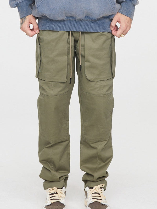 Multi Pocket Straight Trousers