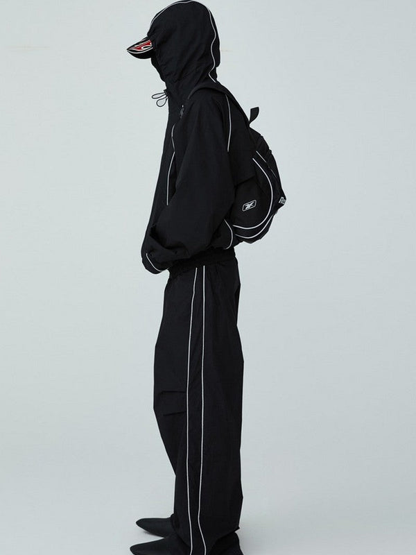 Reflective Oversized Track Pants