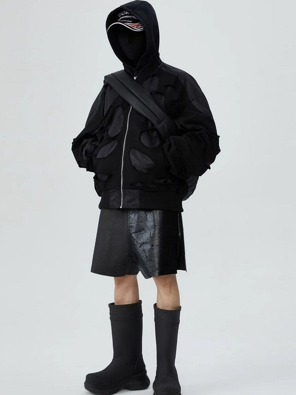 Split Waxed Shorts