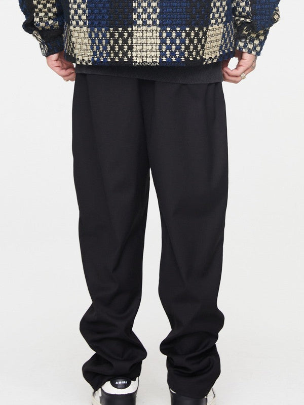 Straight Drawstrings Trousers