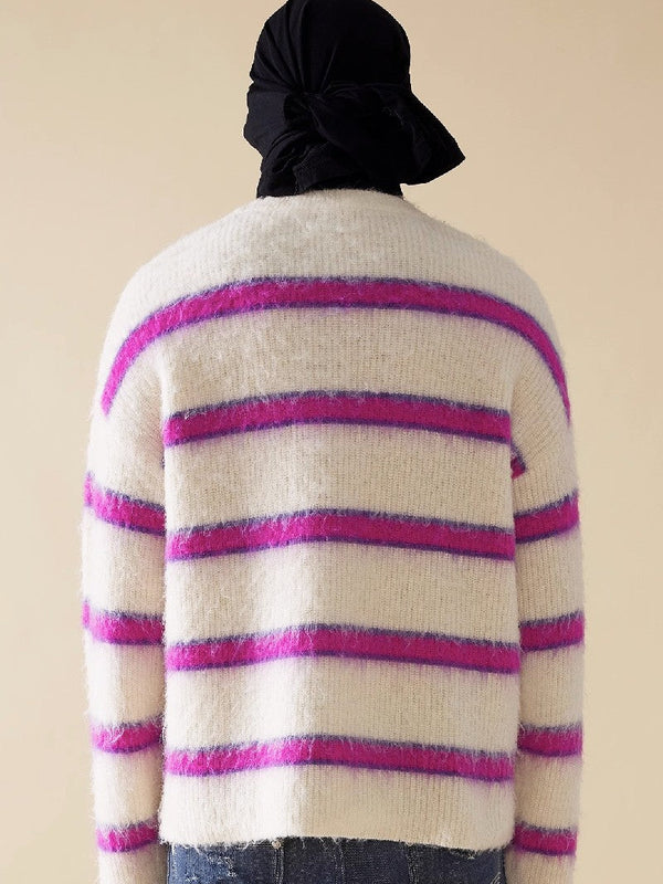 Striped Fur Sweater