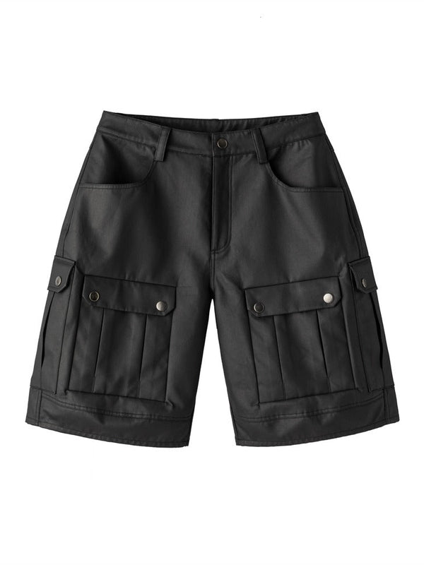 Waxed Multi Pocket Shorts