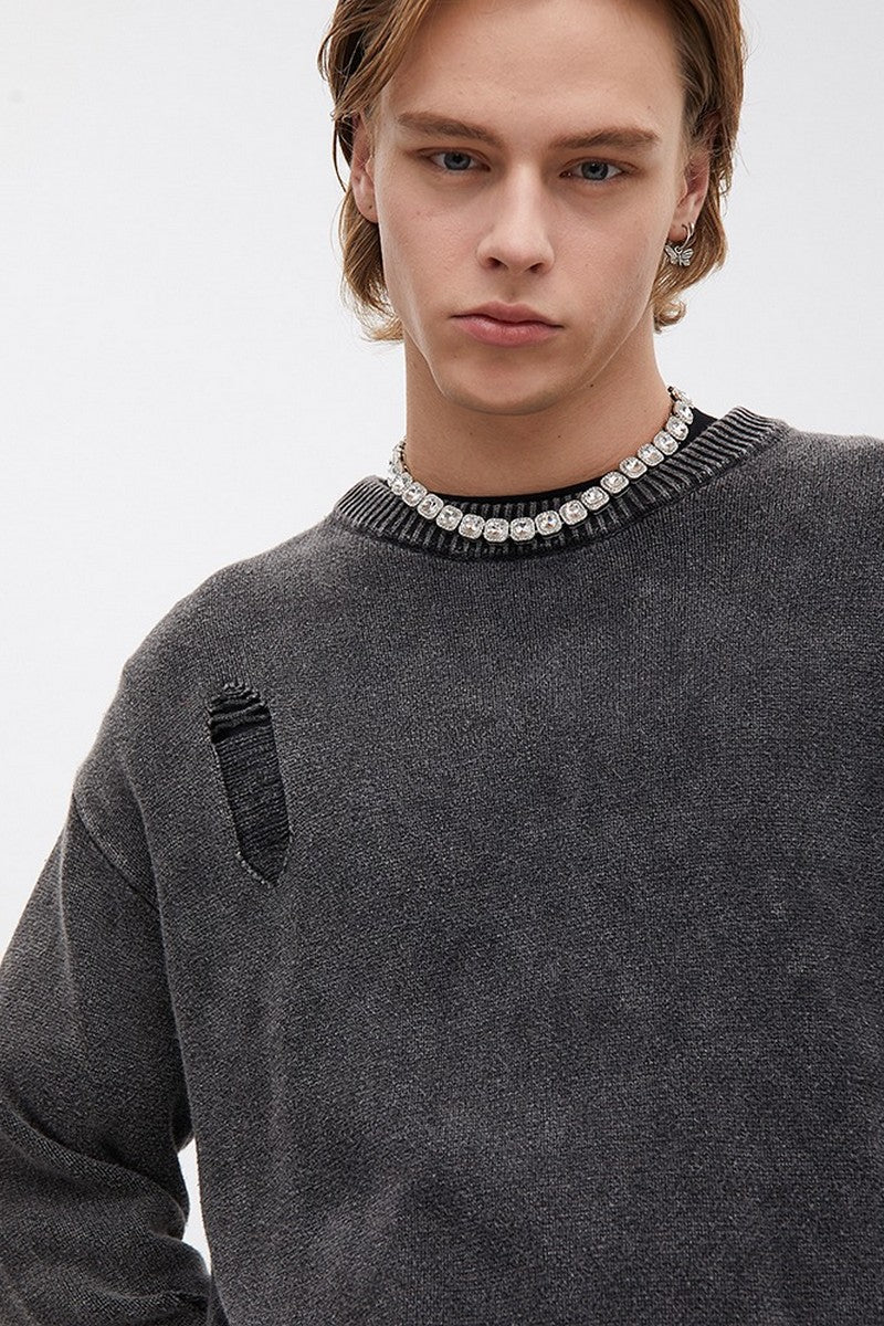 Korean Damaged Sweater