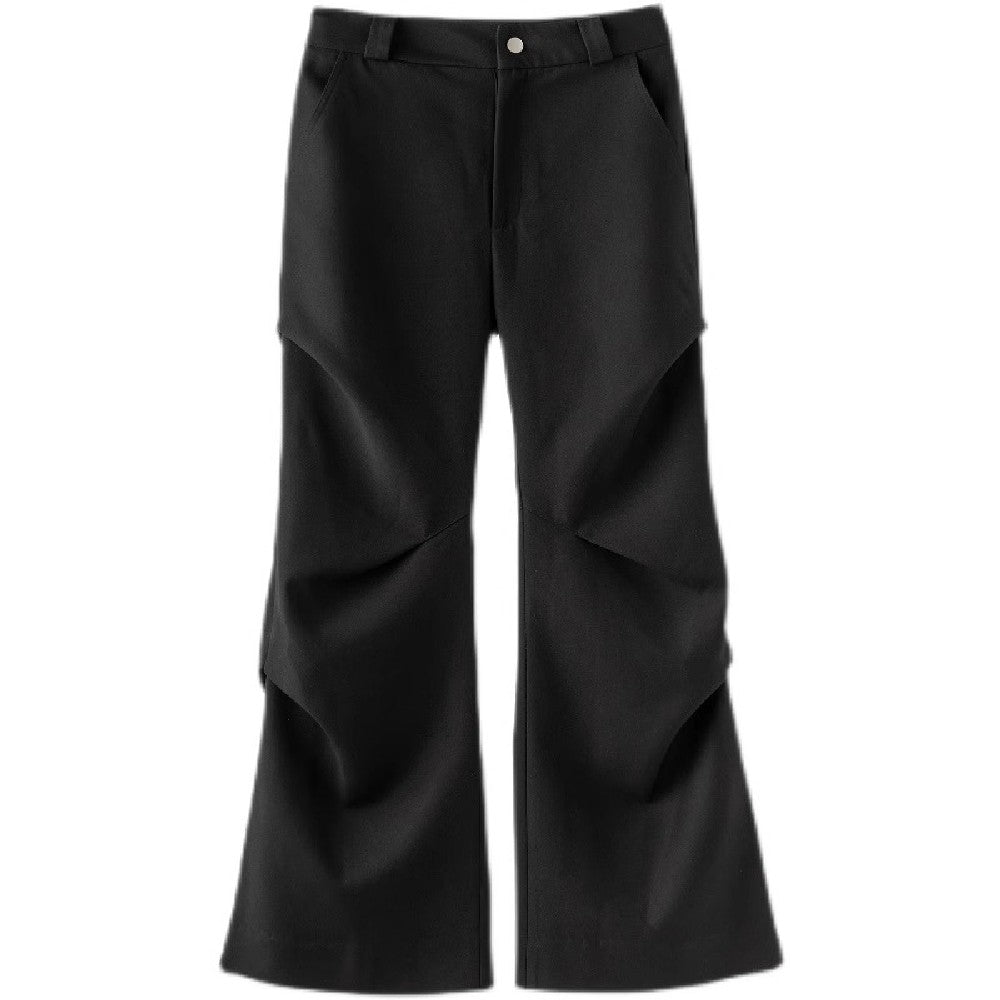 Pleated Loose Suit Trousers