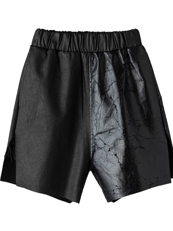 Split Waxed Shorts