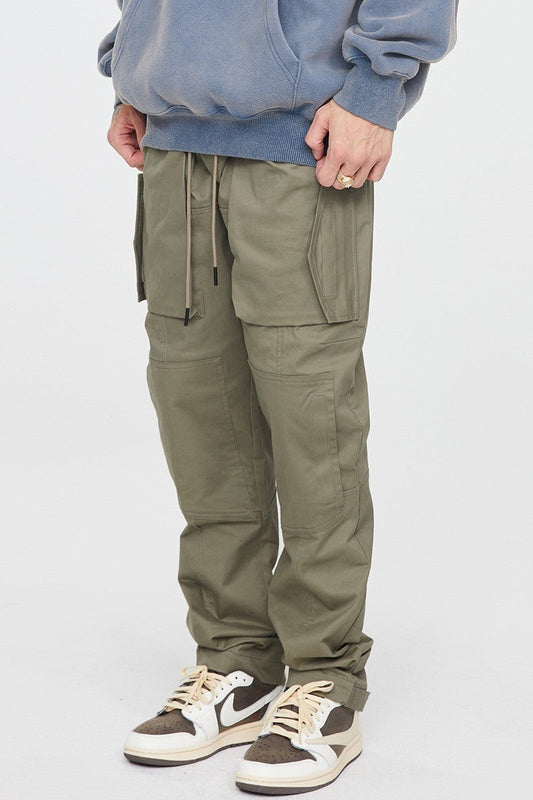 Multi Pocket Straight Trousers