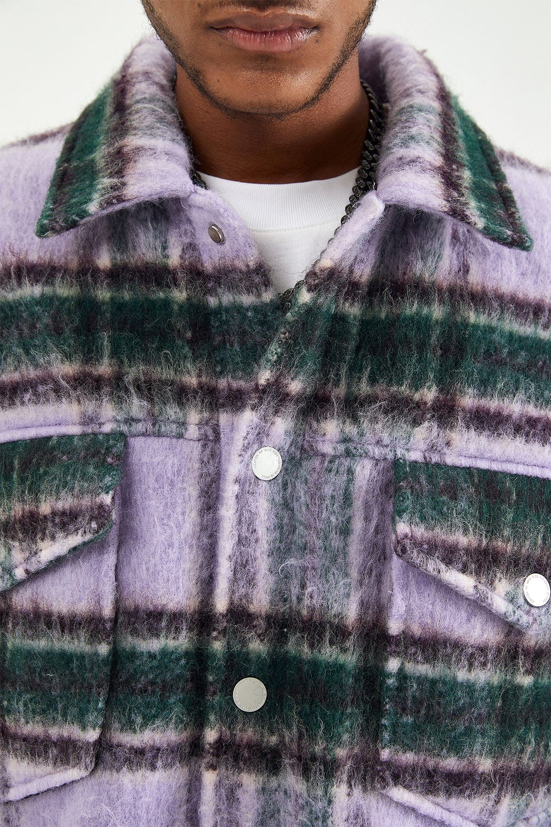 Mohair Plaid Jacket