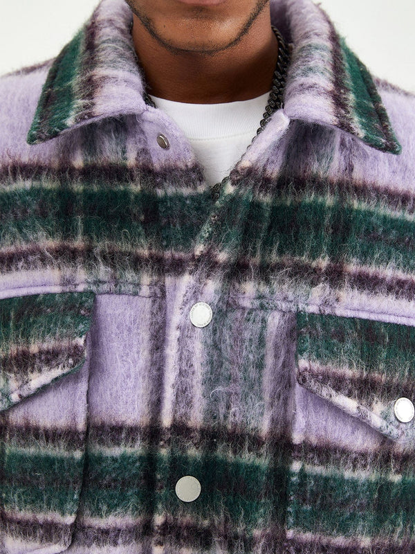 Mohair Plaid Jacket