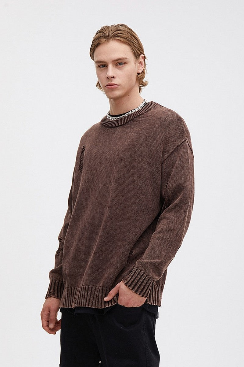 Korean Damaged Sweater
