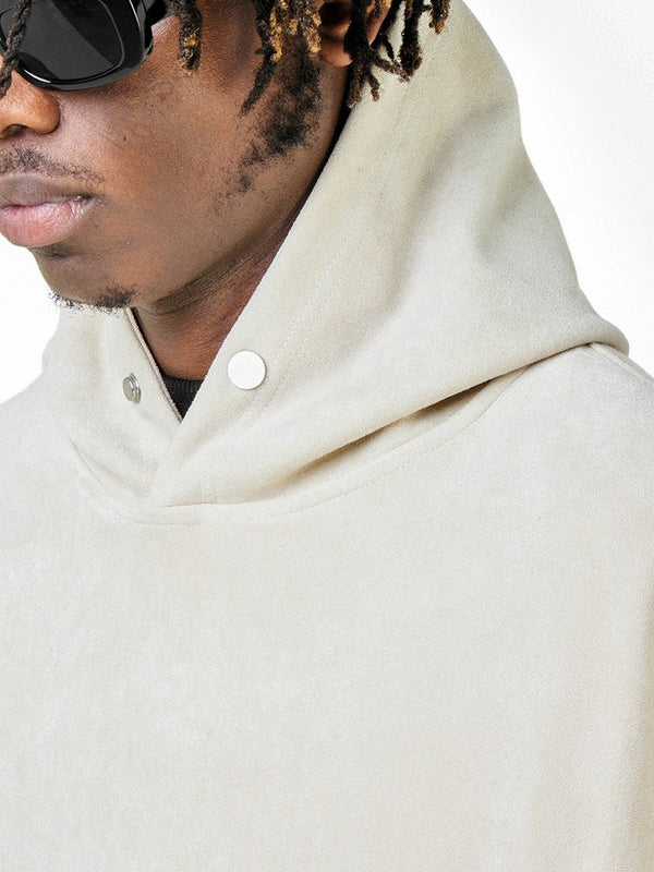Suede Loose Hoodie