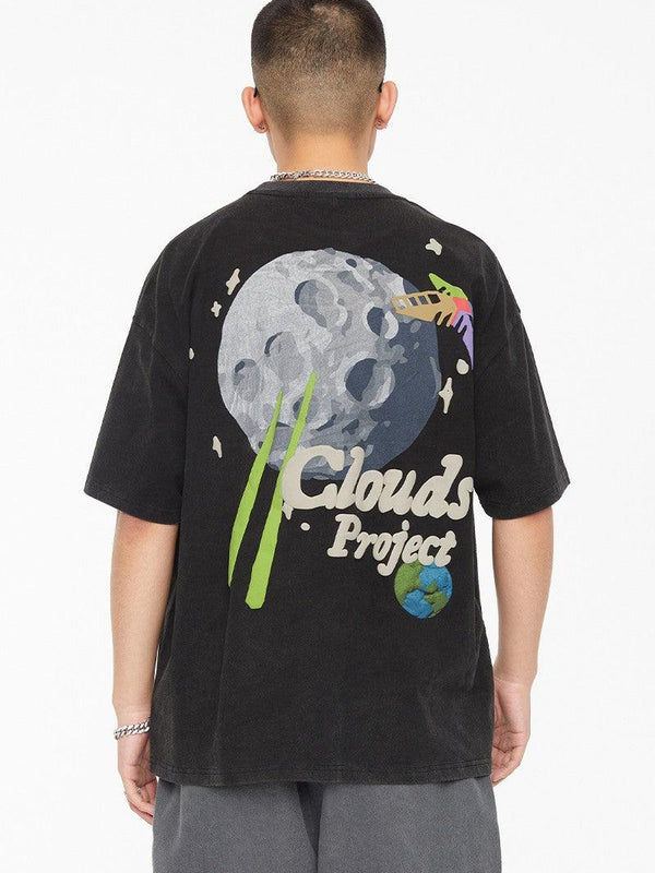 Foam Print Moon Tee - EU Only