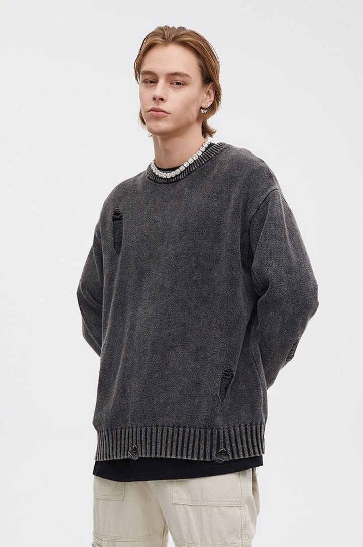 Korean Damaged Sweater