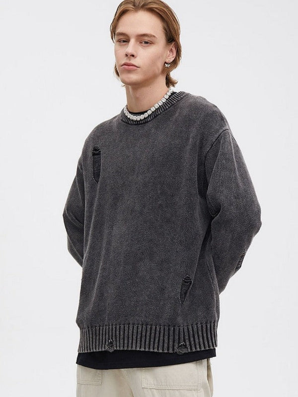 Korean Damaged Sweater