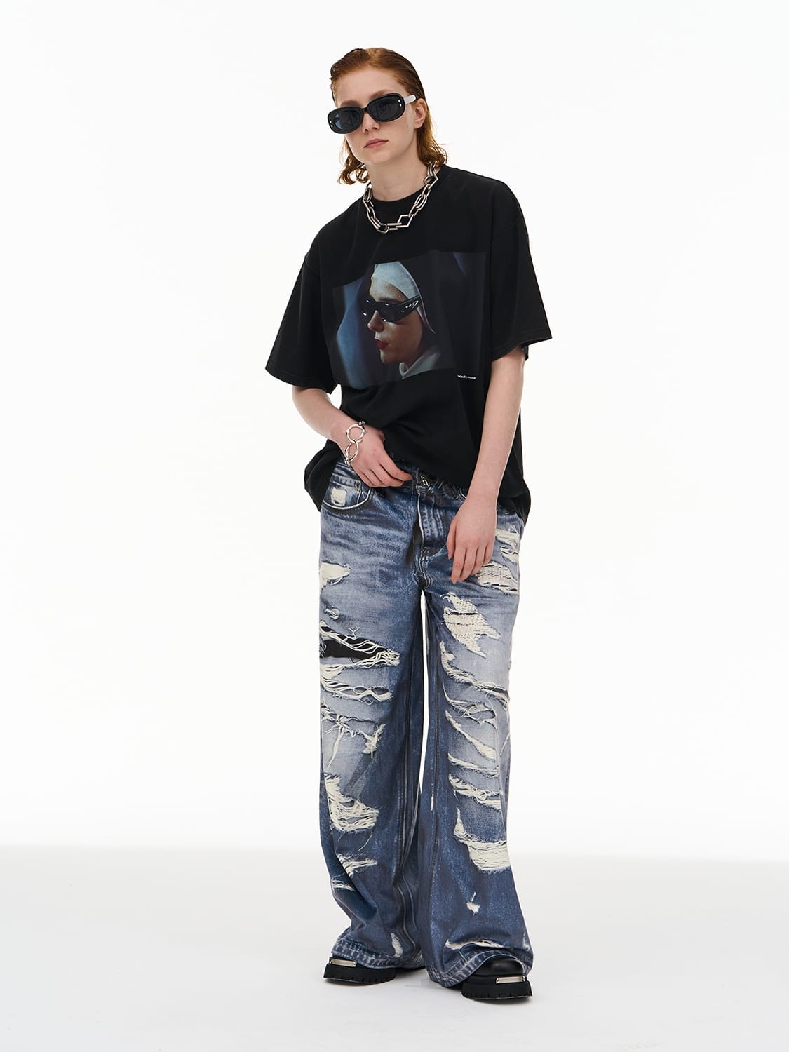 Fake Graphic Jeans