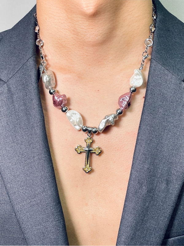 Pearl Cross Necklace - ASRO